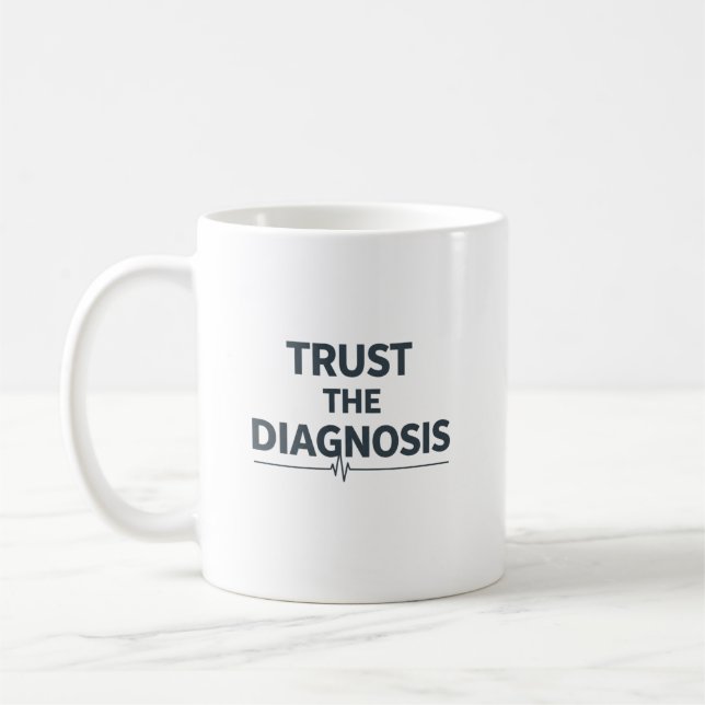 Caneca De Café Confie no Diagnóstico (Esquerda)