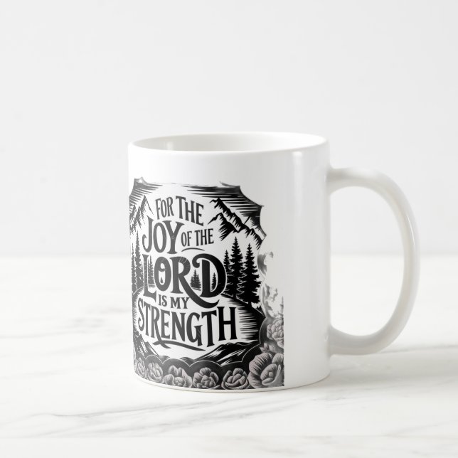 Caneca De Café Confie no Senhor" (Direita)