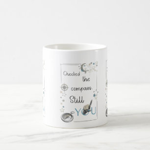 Caneca De Café Confie no Seu Compasso Interior. Afirmação de Auto
