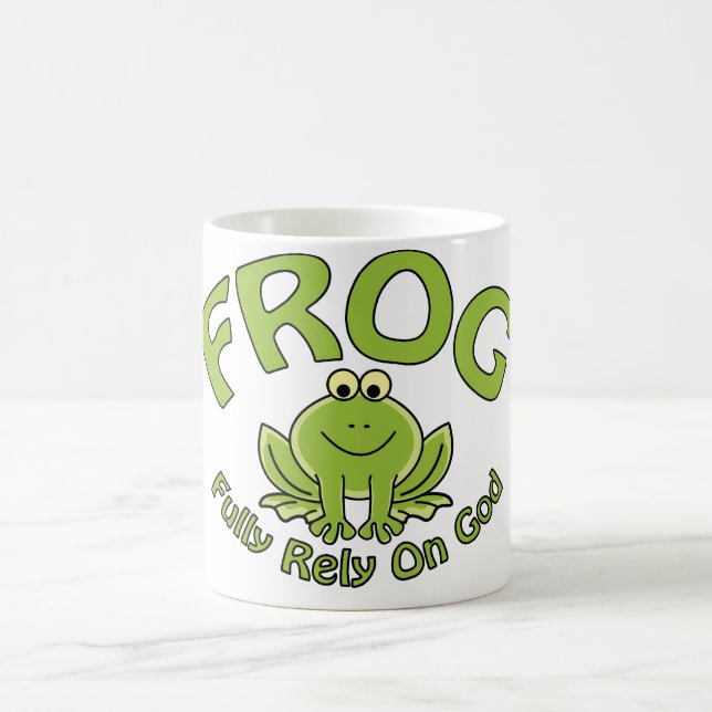 Caneca De Café Confie plenamente em Deus (Centro)