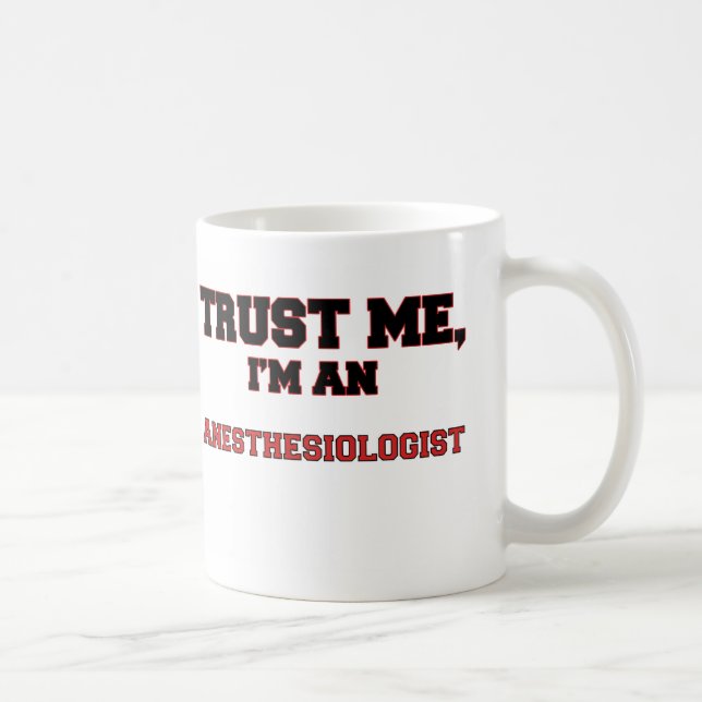 Caneca De Café Confie que eu mim é meu Anesthesiologist (Direita)