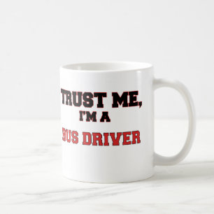 Caneca De Café Confie que eu mim é meu condutor de autocarro