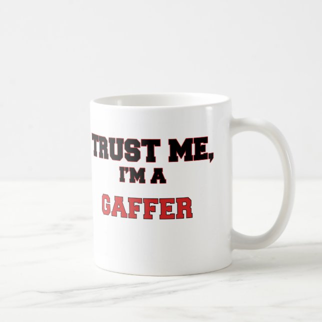 Caneca De Café Confie que eu mim é meu Gaffer (Direita)
