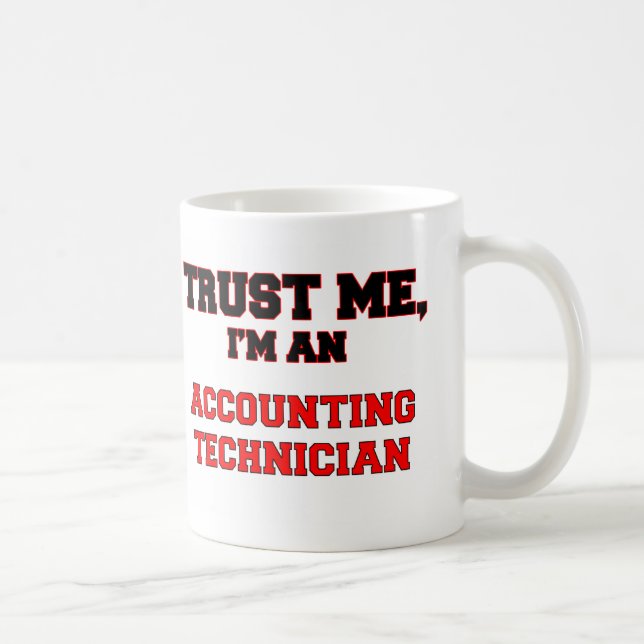 Caneca De Café Confie que eu mim é meu técnico da contabilidade (Direita)