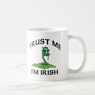 Caneca De Café Confie que eu mim é presente irlandês