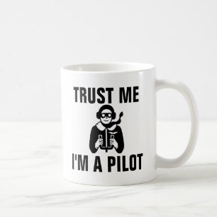 Caneca De Café Confie que eu mim é um piloto