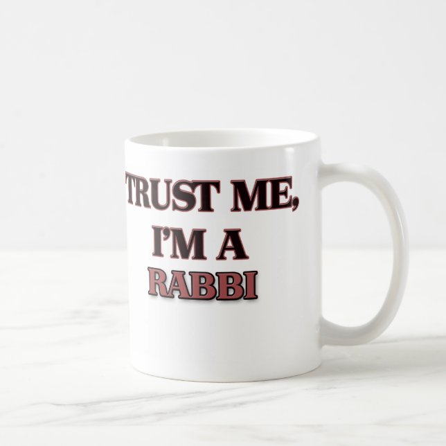 Caneca De Café Confie que eu mim é UM RABINO (Direita)