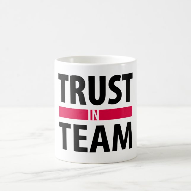 Caneca De Café Confio em equipe (Centro)