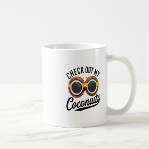 Caneca De Café Confira Meus Cocos Humor de Praia Tropical Engraça