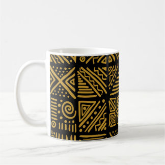 Caneca De Café Conflito africano: tribal étnico sem descontinuida
