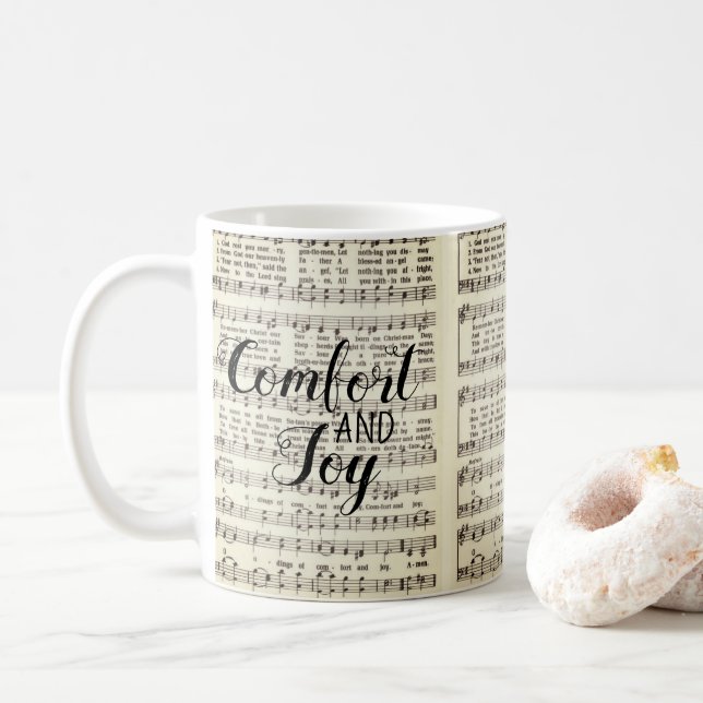Caneca De Café Conforto e alegria (Com Donut)