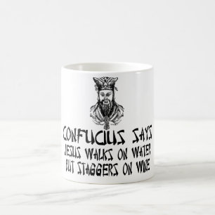 Caneca De Café Confucius ateu