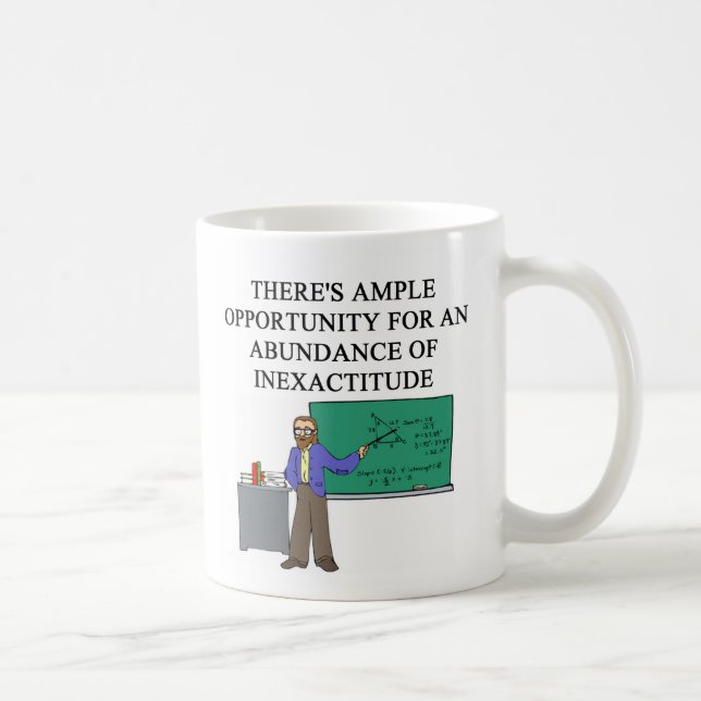 Caneca De Café Confusão da MATEMÁTICA, confusão da MATEMÁTICA (Direita)