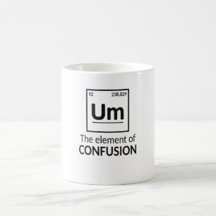 Caneca De Café Confusão de Elemento de Química