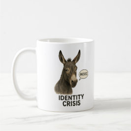 Caneca De Café Confused Donkey Mug – “Moo”
