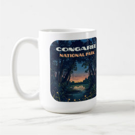 Caneca De Café Congaree National Park Swamp South Carolina Retro
