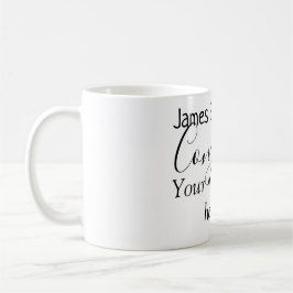 Caneca De Café Congrats add name message wedding newly wed couple