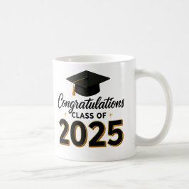Caneca De Café Congratulations class of 2025