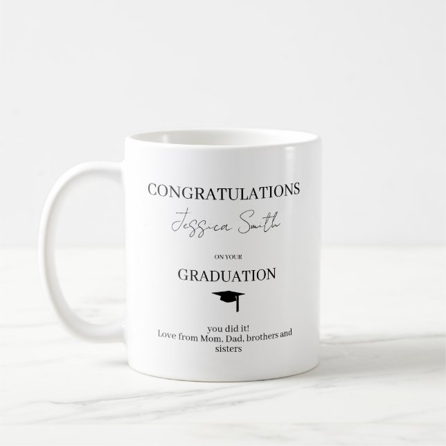 Caneca De Café Congratulations Graduate on your Graduation (Esquerda)