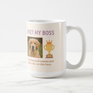 Caneca De Café Conheça Meu Chefe - Foto Personalizada Engraçada