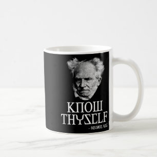 Caneca De Café Conhece-te Sócrates Descartes Schopenhauer Philo