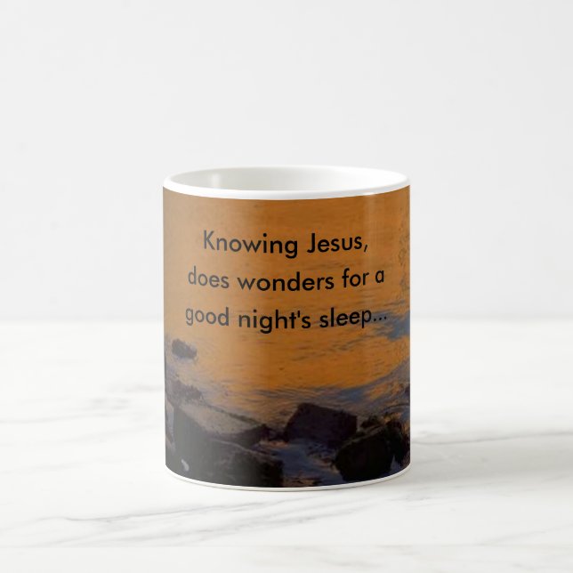 Caneca De Café Conhecendo Jesus, quer saber… (Centro)