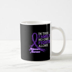 Caneca De Café Conhecimento do Alzheimerheimer da Família Ribbon