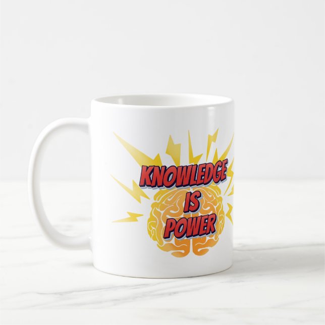 Caneca De Café Conhecimento LD é Power Mug (Esquerda)