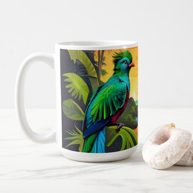 Caneca De Café Conjunto de Artes Retro-Poster Wall Viagem da Guat (Com Donut)