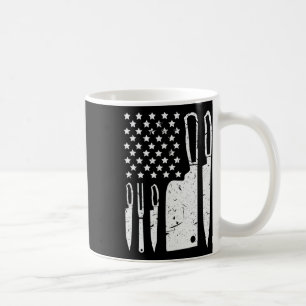 Caneca De Café Conjunto de Facas de Chef Camisa Patriótica Bandei