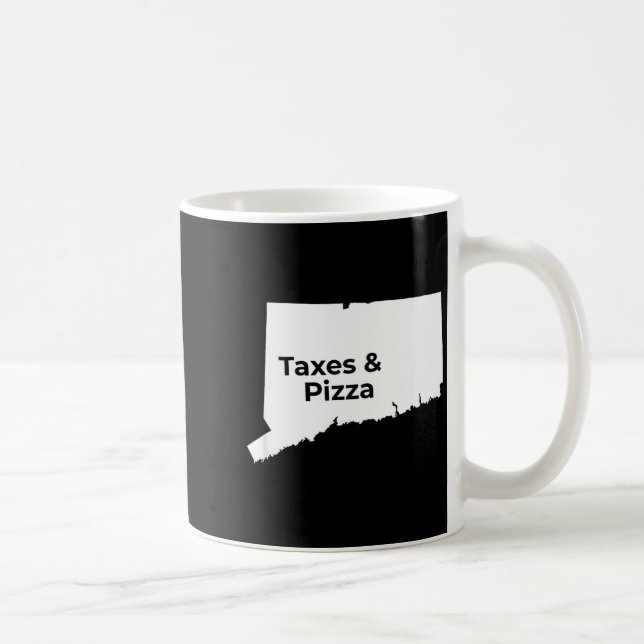 Caneca De Café Connecticut Taxes &amp; Connecticut Zza  (Direita)