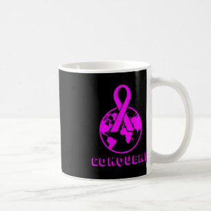 Caneca De Café CONQUER! the world - fight breast cancer