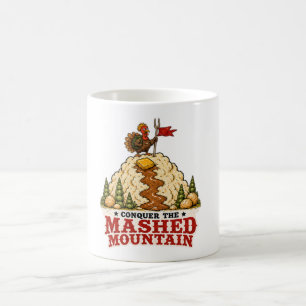 Caneca De Café Conquiste o Dia de Ação de Graças do Peru da Monta