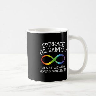Caneca De Café Consciência Autismo Abraça o Arco-Íris Infinito An