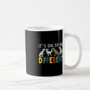 Caneca De Café Consciência Autismo Meninos Dinossauros É OK ser D
