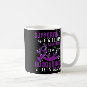 Caneca De Café Consciência Bela E Apoiante Da Sobredosagem De Med