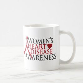 Caneca De Café Consciência da doença cardíaca das mulheres