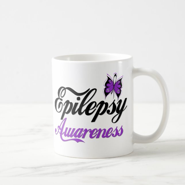 Caneca De Café Consciência da epilepsia (Direita)