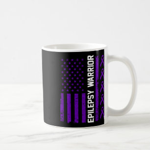 Caneca De Café Consciência da Epilepsia Guerreiro Epilético Sobre