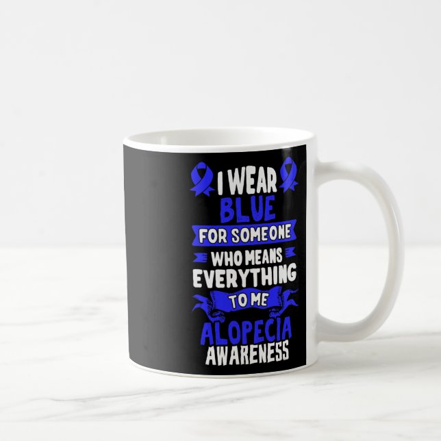 Caneca De Café Consciência da perda - Alopecia Areata (Direita)