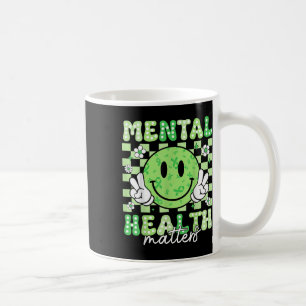 Caneca De Café Consciência da Saúde Mental Sorriso Saúde Mental