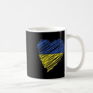 Caneca De Café Consciência de Unidade do Coração de Paz da Ucrâni