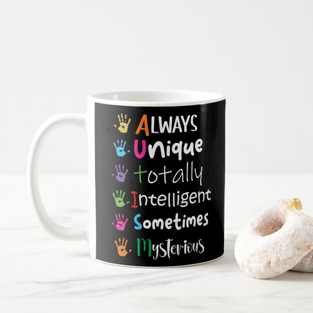 Caneca De Café Consciência do Autismo (Com Donut)