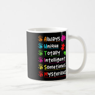Caneca De Café Consciência do Autismo sempre única totalmente int