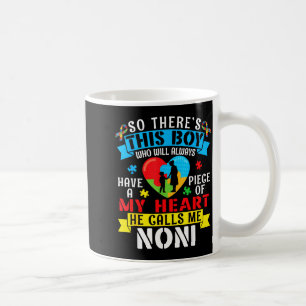Caneca De Café Consciência do Autismo Um Pedacinho do Meu Coração