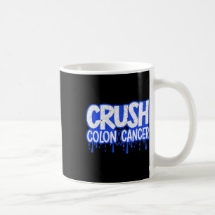 Caneca De Café Consciência do Câncer de Cólon Quimioterapia Mundo