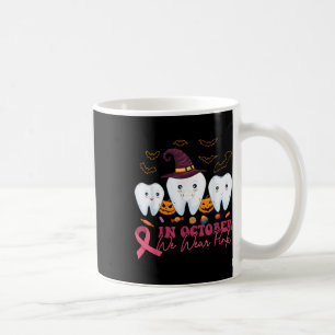 Caneca De Café Consciência do Cancer de Mama do Dia das Bruxas _1