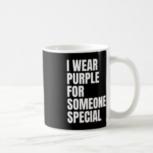 Caneca De Café Consciência do câncer de pâncreas Eu Visto Roxo Pa