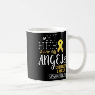 Caneca De Café Consciência do Câncer Infantil Meu Herói Agora É M