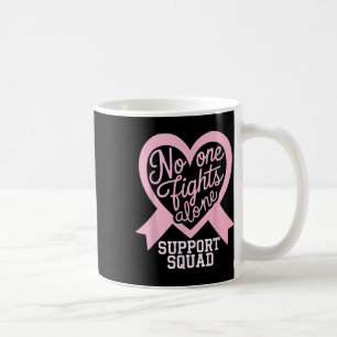 Caneca De Café Consciência do Cancer Mama Ninguém Luta Sozinho